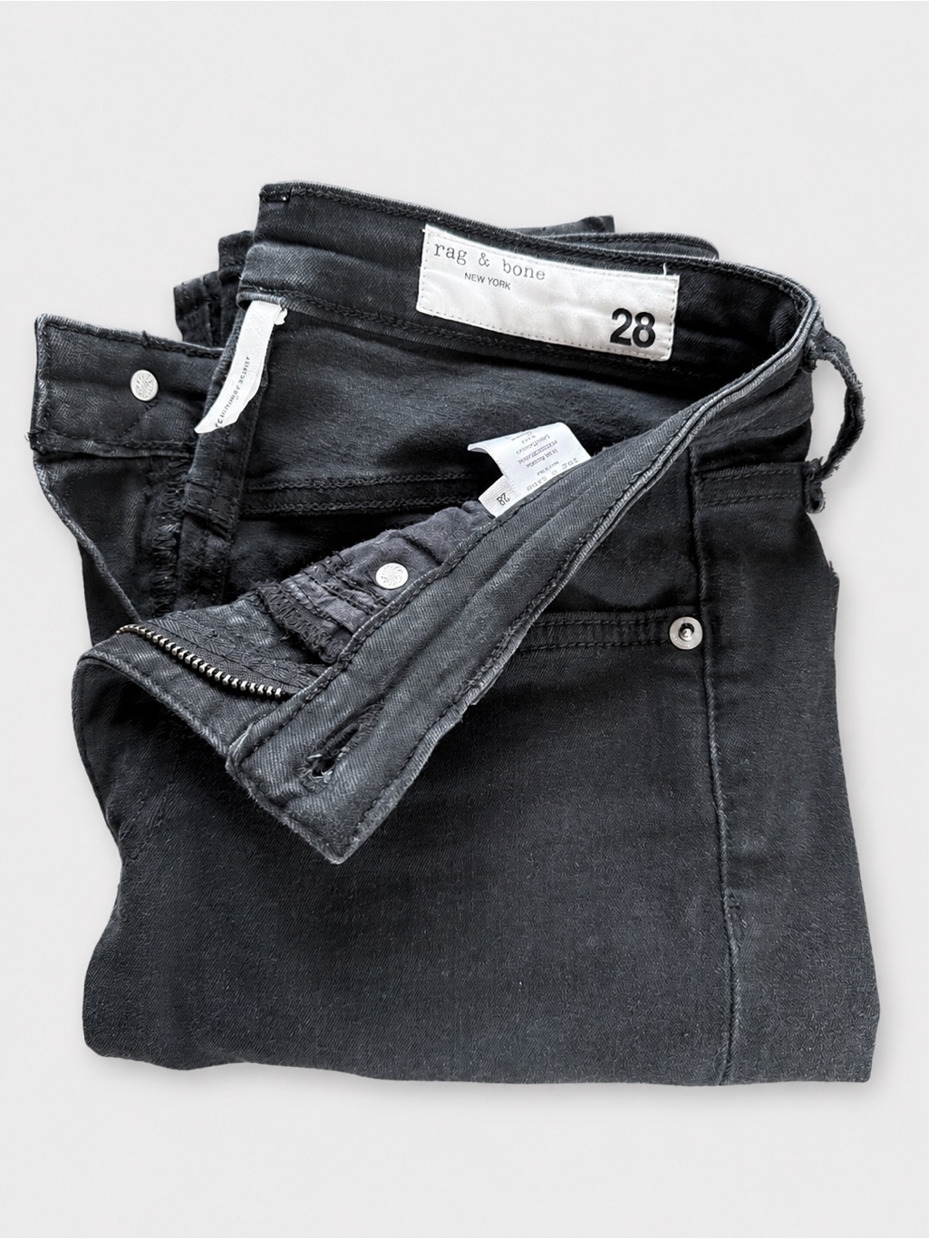Rag & Bone Black Skinny Jeans Size 28 Women’s Premium Designer Denim